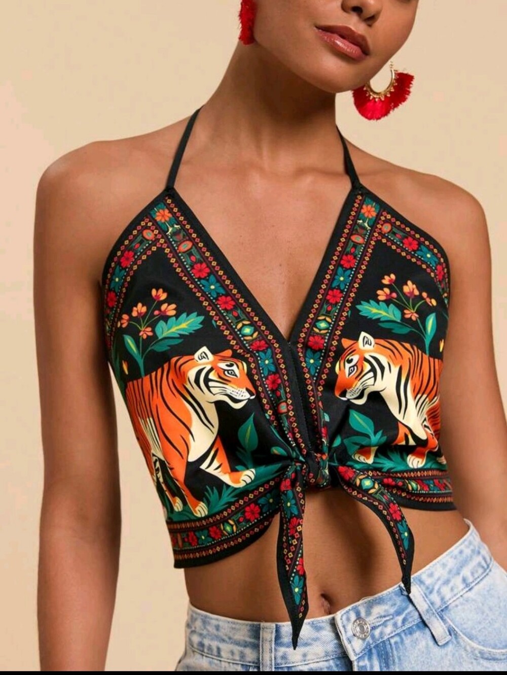 Tiger Crop Top